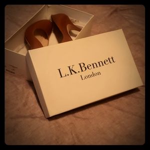 L.K. Bennett LK Shila Pumps leather size 38.5 8.5